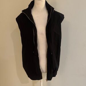 Mona B Black Zip-Up Men's Vest